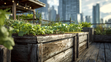 Compact Agricultural Rows in Urban Balcony