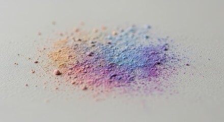 Pastel Powder Pigment Explosion on Textured Surface Soft Gradient Colors