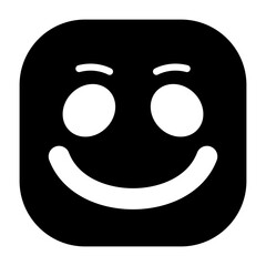 Smiling Face Vector Icon