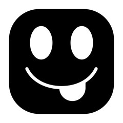 Face with Tongue Vector Icon