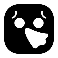 Fototapeta premium Sneezing Face Vector Icon