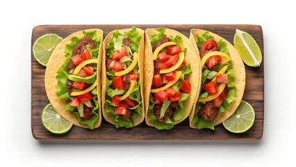 Mexican Tacos with Salsa and Lime