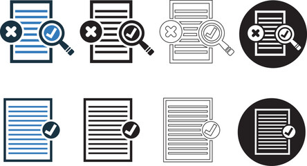 Proofreading, sheet icon