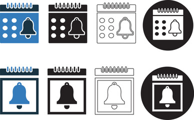 Reminder, alert, bell, calendar, notification icon