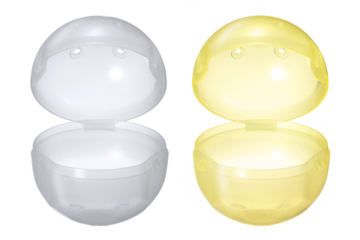 カプセルトイのプラスチック容器