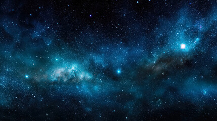 Fototapeta premium Explore the breathtaking beauty of the universe in this stunning image of a star-filled galaxy.