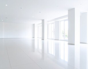 Fototapeta premium empty room, cleaning and cleanliness