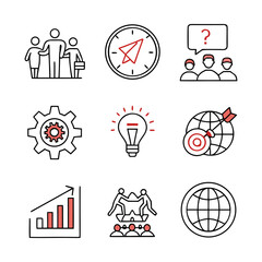 Cartoon Style Icon Set