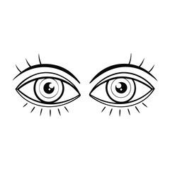 vector illustration of eye