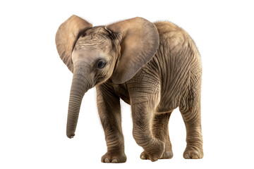 Obraz premium Elephant on transparent background