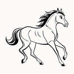  A hours silhouette, line art vector