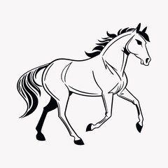  A hours silhouette, line art vector