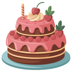cake with cherry