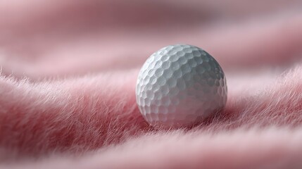white golf ball on pink