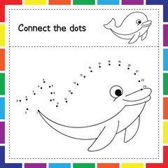 Easy Connect the Dots Activities for Early Learning, Sea Life Connect the Dots Coloring Pages