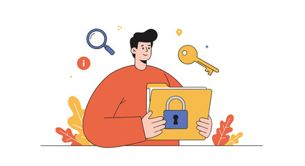 Secure document management with encryption and key access