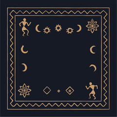 frame with gold ornament