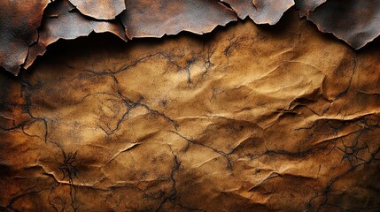 Aged paper texture with charred edges.