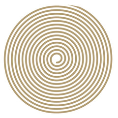 Símbolo geométrico con patrón de círculos concéntricos
