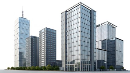 modern office buildings