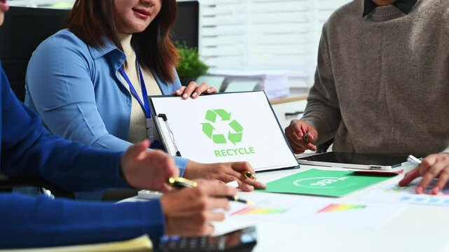 Business team people planning hand using laptop for working technology and business Net zero and carbon neutral concept.NET ZERO icons