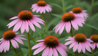 Obraz premium purple and white flowers