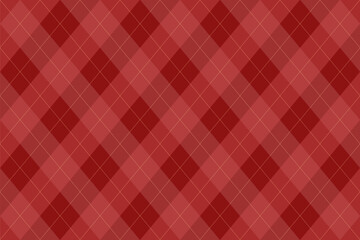 Rich red argyle pattern for holiday, winter, or Valentine-themed designs. Perfect for festive clothing or packaging.