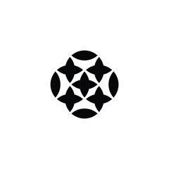 Obraz premium decoration, abstract, background geometric symbol simple logo vector