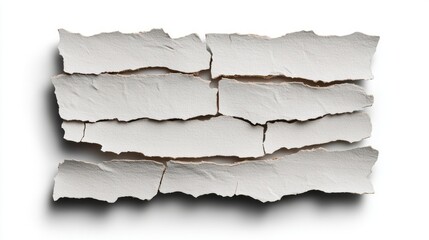 Fototapeta premium Textured White Wall Surface with Rough Edges and Natural Imperfections for Background Use