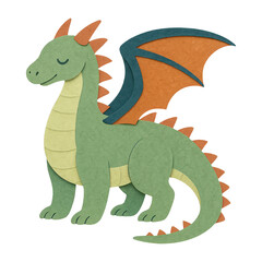 PNG Whimsical dragon illustration for fun.