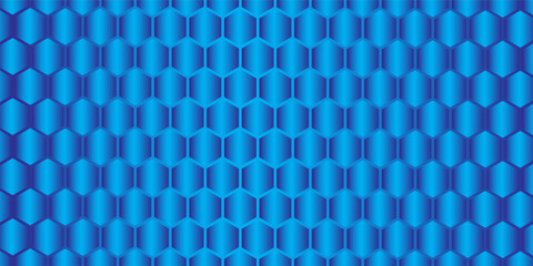 blue hexagon geometric pattern background
