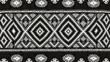 Yakan Cloth Filipino, Geometric Pattern – Intricate Seamless Ornamental Design for Textile, Fabric, and Traditional Art