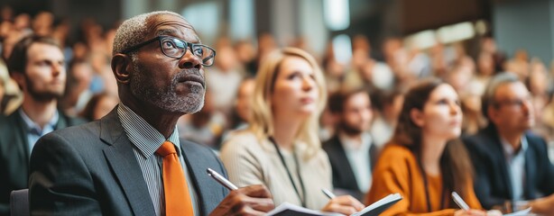 Engaged Professional Listening at Conference