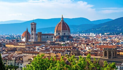 Fototapeta premium Panoramic view of Florence, Italy