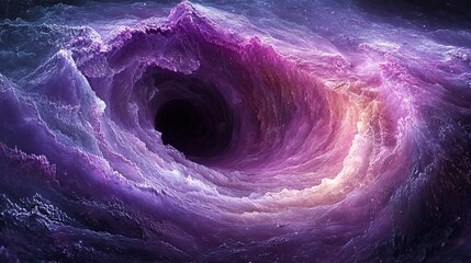 Abstract swirling vortex of vibrant colors.