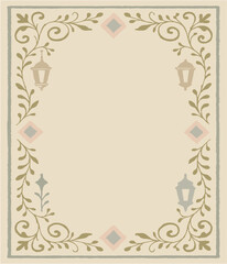 frame with floral ornament