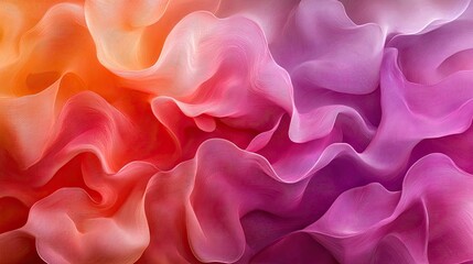 Obraz premium Abstract design of flowing fabrics in vibrant hues.