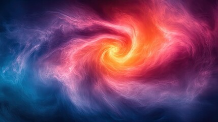 A swirling vortex of vibrant colors.