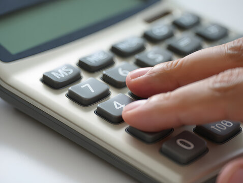 Using a Calculator Close Up Financial Planning