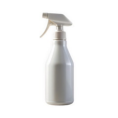 A clean, minimalist white spray bottle, perfect for home cleaning or garden use. The design features a trigger spray nozzle and a textured grip for easy handling.