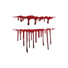 Bloody Dripping Splatter Splashes Halloween Horror Graphic Design