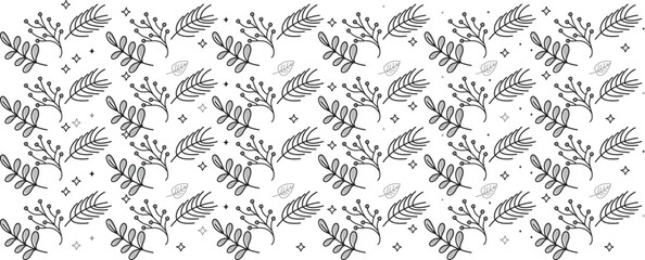 Flowers and Leaves Design Elements