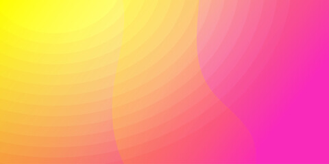 Abstract Background Yellow, Pink, Gradient, Curves, Design, Vector, Illustration, Modern, Stylish