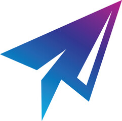 Paper Airplane Line Icon Design