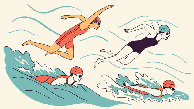 Swimming lessons and training for beginners and professionals in various swimming styles and techniques