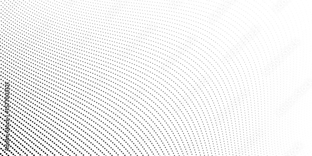 Wall mural dotted gradient halftone background. horizontal seamless dots pattern in pop art style. abstract mod