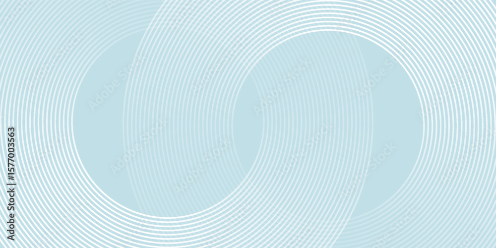 Wall mural modern abstract background. glossy white gradient circle lines. minimal geometric pattern.