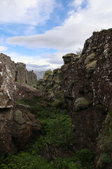 Canyon of the Thingvellir-Althing- Pingvellir- National Park-Iceland  