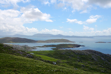 Coastal landscape on the Ring of Kerry, Ireland  