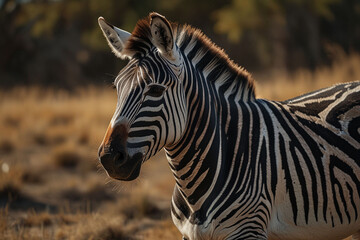 Fototapeta premium zebra in the wild